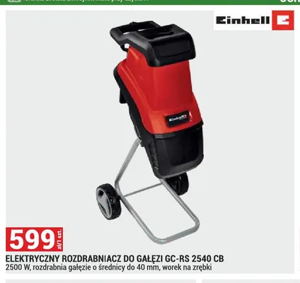 Elektryczny rozdrabniacz do gałęzi GC-RS 2540 Cb Einhell promocja w Merkury Market