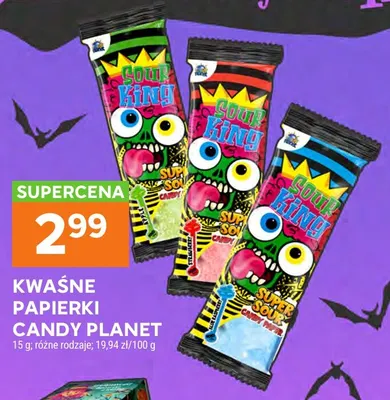 Kwaśne papierki Candy Planet promocja w Stokrotka