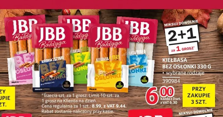 Kiełbasa bez osłonki promocja w Selgros