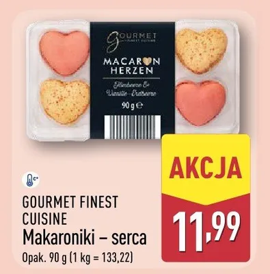 Makaroniki - serca Gourmet Finest Cuisine promocja w Aldi