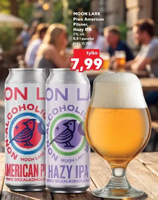 Piwo bezalkoholowe Moon Lark American Pilsner promocja w Kaufland