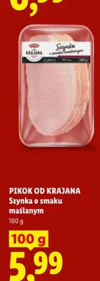 Szynka o smaku maślanym Pikok od Krajana promocja w Lidl