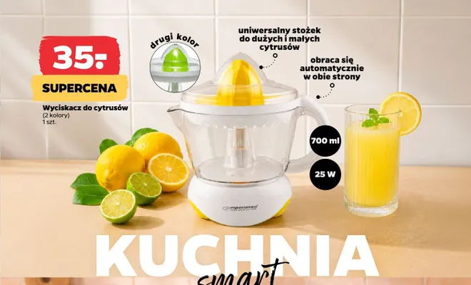 Wyciskacz do cytrusów Esperanza promocja w Netto
