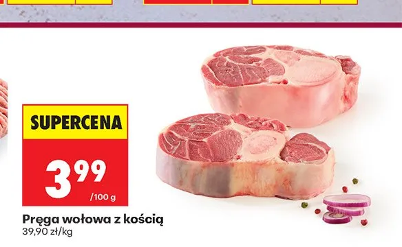 Pręga wołowa z kością promocja w Biedronka