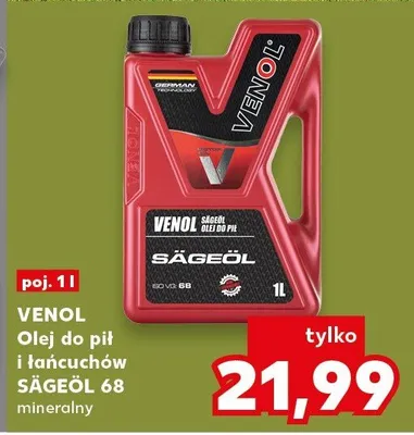 Olej do pił i łańcuchów SÄGEÖL 68 mineralny promocja w Kaufland