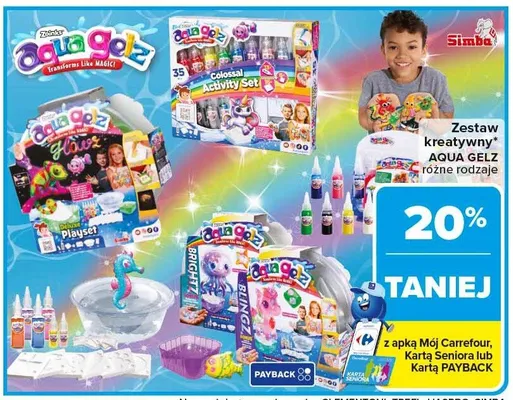 Zestaw kreatywny Aqua Gelz różne rodzaje promocja w Carrefour