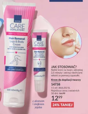 Krem do depilacji ciała promocja w AVON