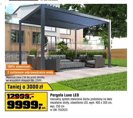 Pergola Luxe LED promocja w OBI
