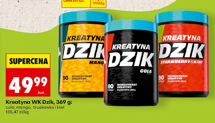 Kreatyna WK Dzik mango promocja w Biedronka