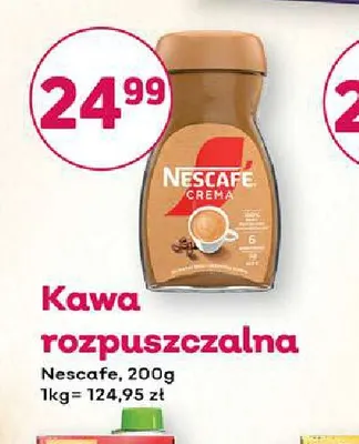 Kawa rozpuszczalna Nescafe Crema promocja w Bliski