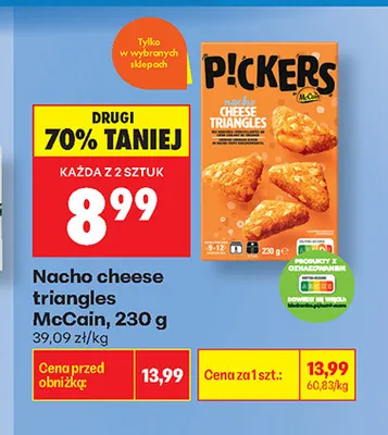 Nacho cheese triangles McCain promocja w Biedronka