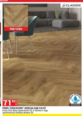 Panel podłogowy Classen Dąb Calpe promocja w Merkury Market
