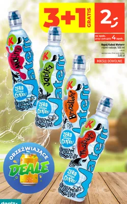 Napój Kubuś Waterrr o smaku brzoskwini promocja w Dealz