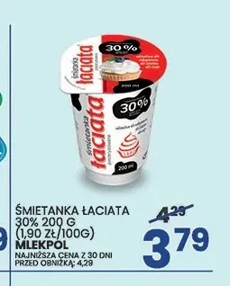 Śmietanka Łaciata 30% promocja w Wafelek