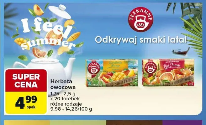 Herbata owocowa TEEKANNE promocja w Carrefour