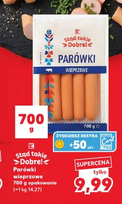 Parówki wieprzowe Stąd takie Dobre! promocja w Kaufland