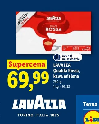 Kawa mielona Lavazza Qualità Rossa 3-pak promocja w Lidl