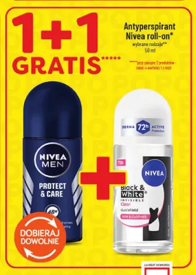 Antyperspirant roll-on Nivea Men Protect & Care promocja w POLOmarket