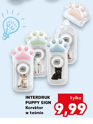 Korektor w taśmie Interdruk Puppy Sign promocja w Kaufland