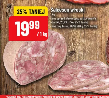 Salceson włoski promocja w POLOmarket