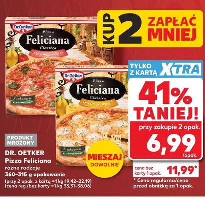 Pizza Feliciana Classica Quattro Formaggi Dr. Oetker promocja w Kaufland