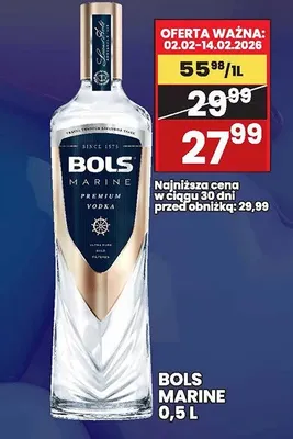 Wódka BOLS MARINE 0,5 L promocja w Wafelek