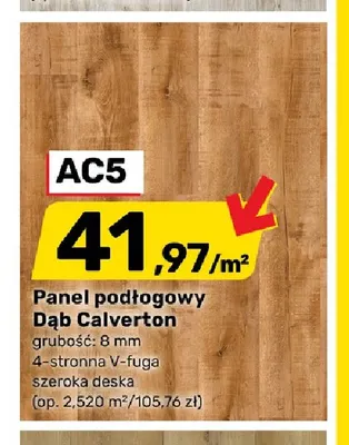 Panel podłogowy Dąb Calverton promocja w Bricomarche