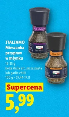 Mieszanka przypraw w młynku garlic chilli promocja w Lidl
