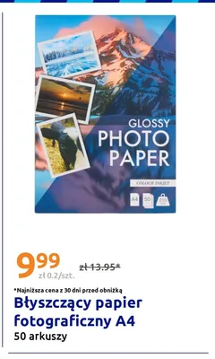 Błyszczący papier fotograficzny A4 50-pak 210 g/m² promocja w Action