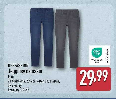Jegginsy damskie UP2FASHION promocja w Aldi