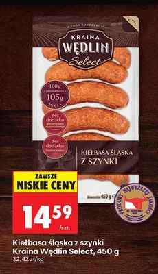Kiełbasa śląska z szynki promocja w Biedronka