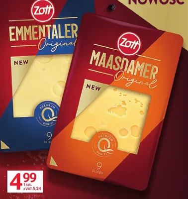 Ser Maasdamer plastry Zott promocja w Selgros