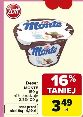 Deser Monte promocja w Carrefour