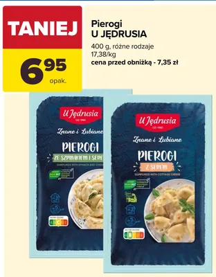 Pierogi z serem U Jędrusia promocja w Carrefour