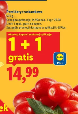 Pomidory truskawkowe promocja w Lidl