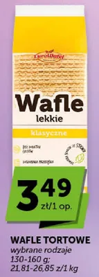 Wafle tortowe lekkie klasyczne promocja w Groszek
