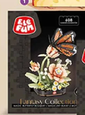 Klocki EleFun Fantasy Collection Magiczny Bukiet z Motylem promocja w Biedronka