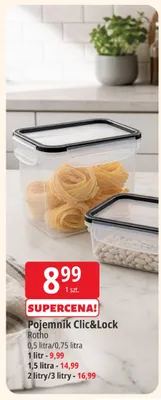 Pojemnik Clic&Lock Rotho 0,5 litra promocja w Leclerc