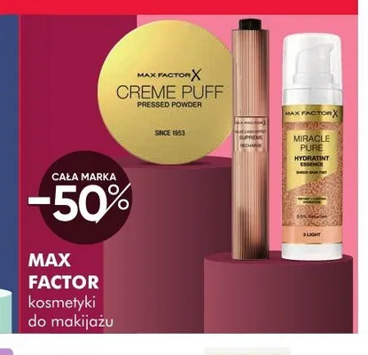 Kosmetyki do makijażu Max Factor promocja w Super-Pharm