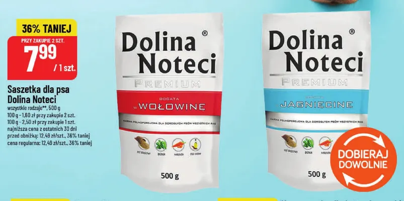Saszetka dla psa Dolina Noteci bogata w jagnięcinę promocja w POLOmarket