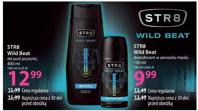 Żel pod prysznic Wild Beat promocja w Hebe