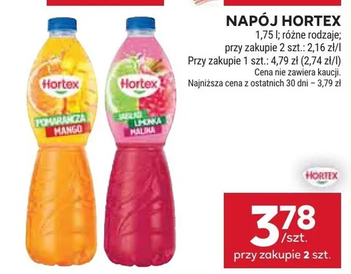 Napój Hortex promocja w Stokrotka
