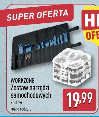 Zestaw narzędzi samochodowych Workzone promocja w Aldi