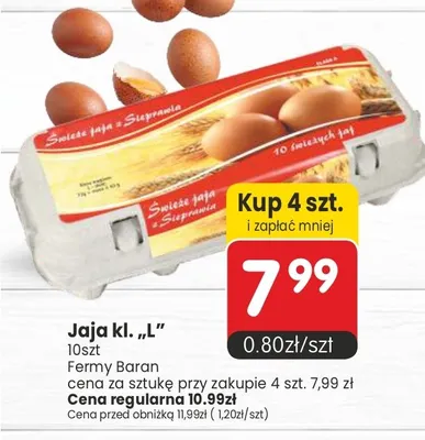 Jaja kl. L Fermy Baran promocja w Market Point