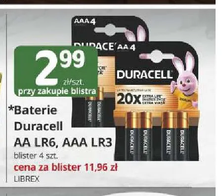 Baterie Duracell Aa LR6 4-pak promocja w Marketvita