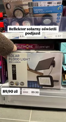 Reflektor solarny oświetli podjazd 800 lumen promocja w Action
