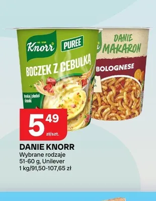 Danie Knorr Puree Boczek z cebulką promocja w Chorten