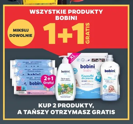 Żel do mycia ciała i włosów Bobini promocja w Netto