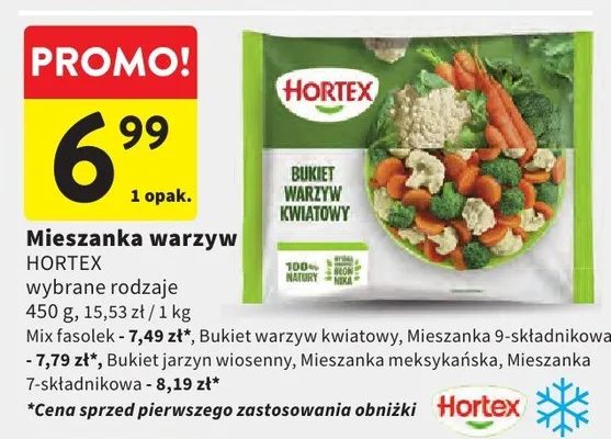 Mieszanka warzyw Bukiet warzyw kwiatowy Hortex promocja w Intermarche