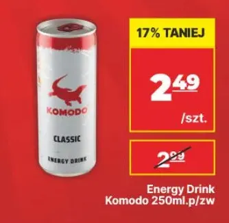 Napój energetyzujący Komodo Classic promocja w API Market